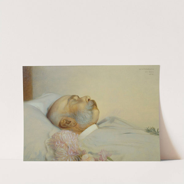 Kaiser Franz Joseph I. auf dem Sterbebett by Franz von Matsch
