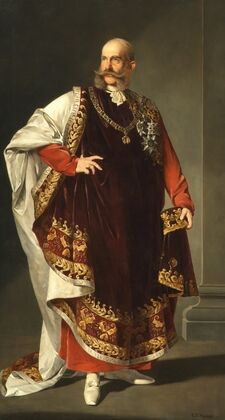 Kaiser Franz Joseph I. im Ornat des Ordens vom Goldenen Vlies