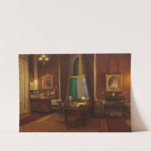 Kaiser Franz Joseph I. in seinem Arbeitszimmer in Schönbrunn by Franz von Matsch