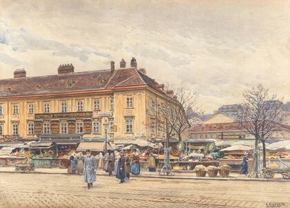 Kaiser Franz Joseph überquert den Naschmarkt — size preview