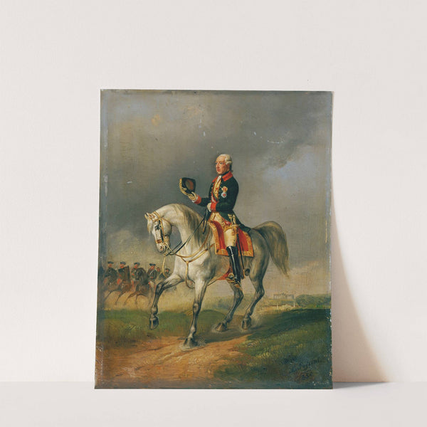 Kaiser Joseph II. reitend by Ludwig Johann Passini