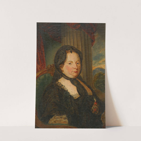 Kaiserin Maria Theresia in Trauertracht by Friedrich Hasslwander