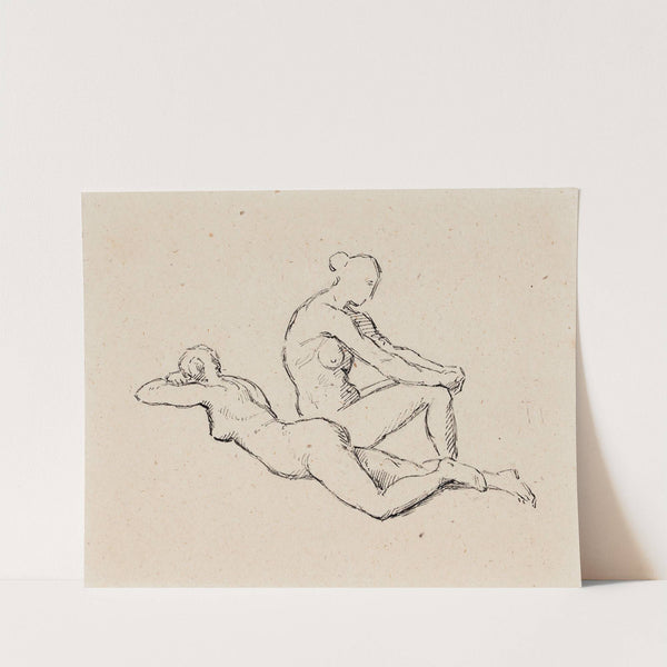 Kaksi alastonta naista by Helene Schjerfbeck