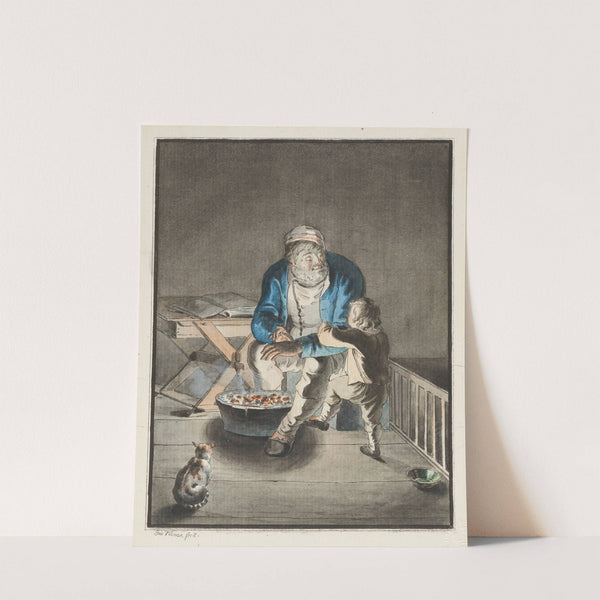 Kalender, Jahreszeiten; Winter by Johann Georg Volmar