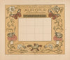 Kalender van het jaar 1899, met bloemen, insecten en kikkers