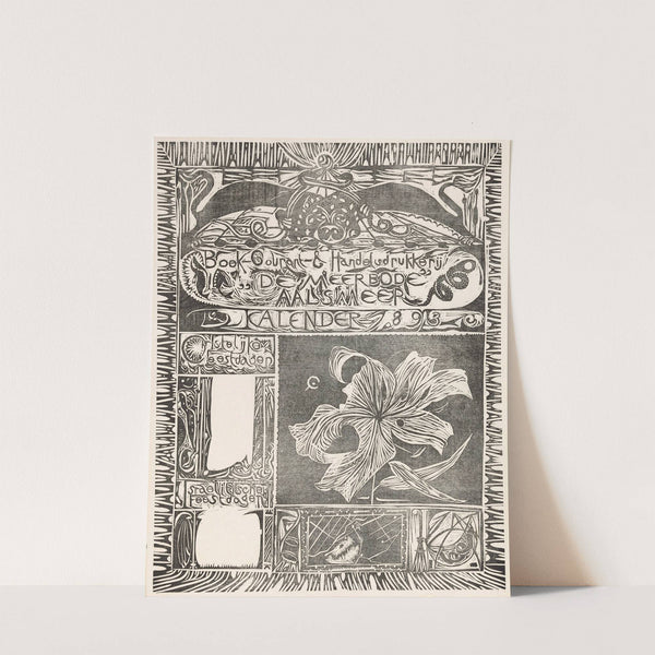 Kalenderblad 1893 (1893) by Carel Adolph Lion Cachet