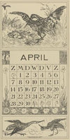 Kalenderblad april met tureluur