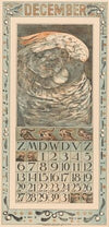 Kalenderblad december met papegaai