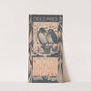 Kalenderblad december met twee vogels by Theo van Hoytema