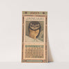 Kalenderblad januari met uil by Theo van Hoytema