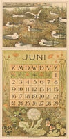 Kalenderblad juni met broedende meeuwen