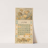 Kalenderblad juni met kuikens by Theo van Hoytema
