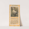 Kalenderblad september met twee staande eenden by Theo van Hoytema