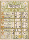 Kalenderblad voor augustus 1900