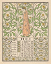 Kalenderblad voor juli 1898