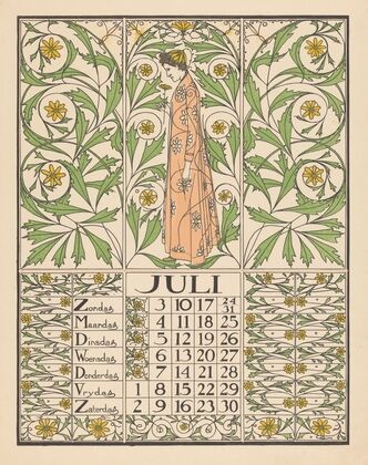 Kalenderblad voor juli 1898