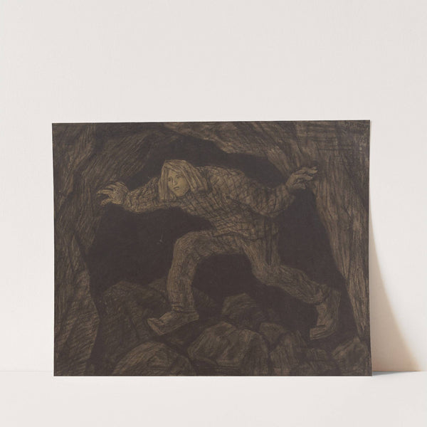 Kalevipoeg sammub läbi urka põrgu by Kristjan Raud