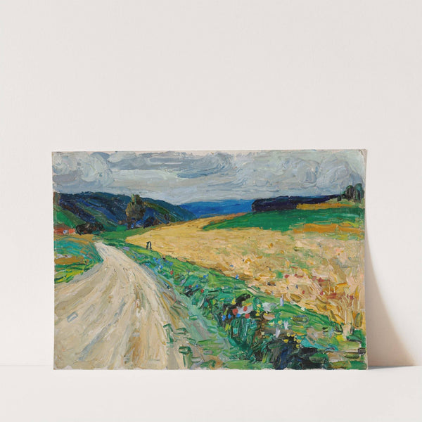 Kallmünz - Nature study on the yellow stagecoach by Wassily Kandinsky