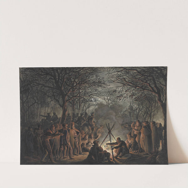 Kamp van de kozakken buiten de Muiderpoort te Amsterdam, 1813 by François Joseph Pfeiffer II