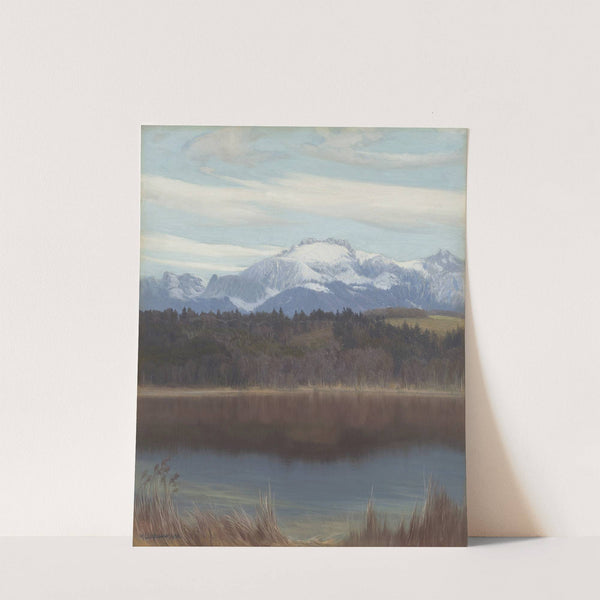 Kampenwand mit Simssee (1932) by Michael Licklederer