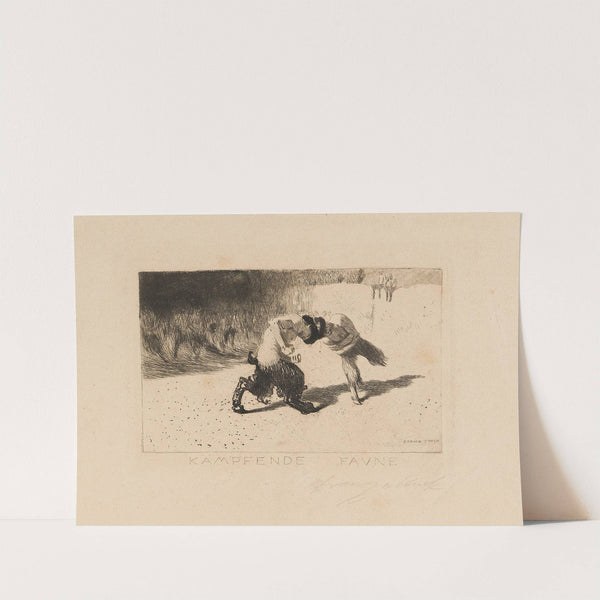 Kämpfende Faune (1889) by Franz von Stuck