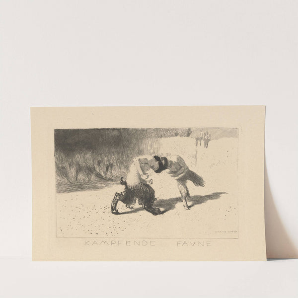 Kampfende Faune (Fawns Fighting) by Franz von Stuck
