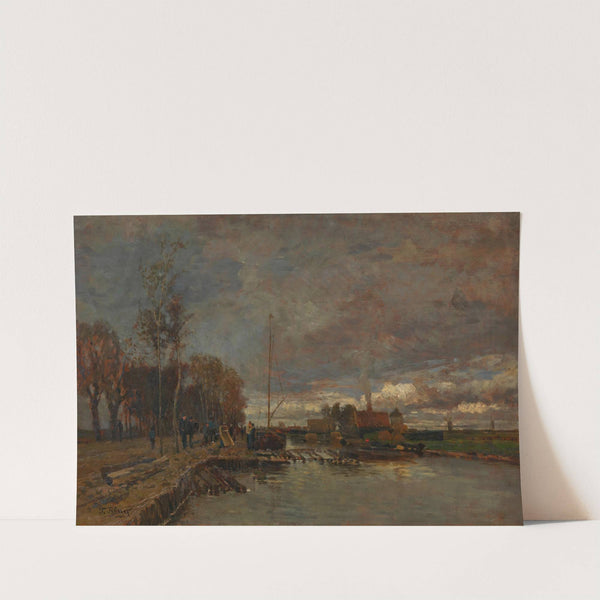 Kanal bei Amsterdam (1875) by Tina Blau