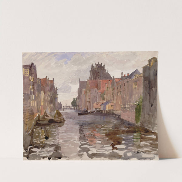 Kanal in Dordrecht by Oskar Laske