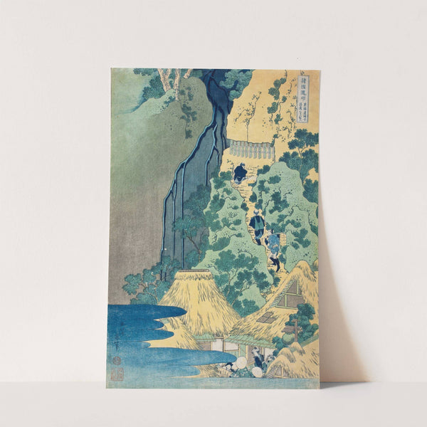 Kannon Shrine at Kiyo Falls, Sakanoshita, Tōkaidō by Katsushika Hokusai