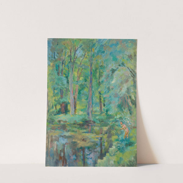 Kąpiąca się by Wacław Wąsowicz