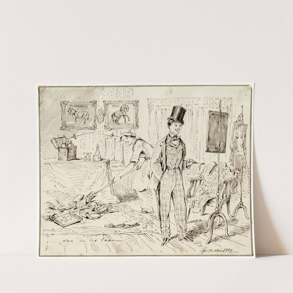 Karik., student na het examen by Pieter van Loon