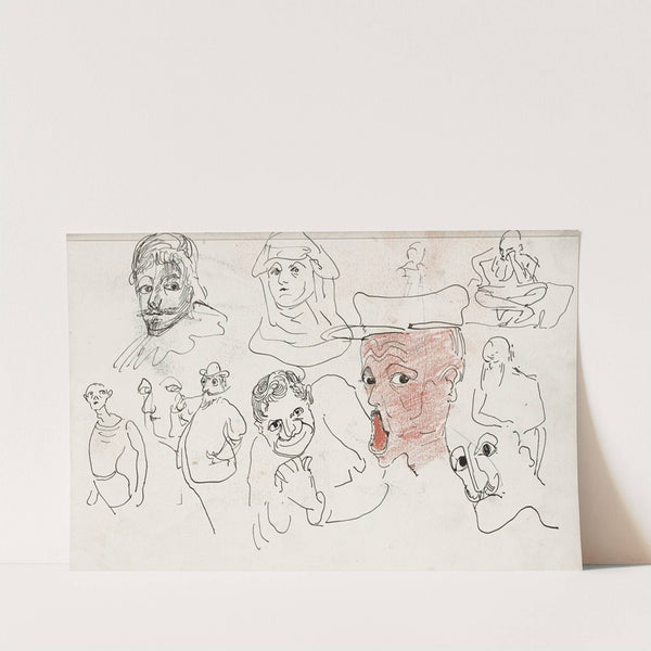 Karikaturale koppen (1895) by Carel Adolph Lion Cachet