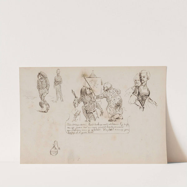 Karikatuur van de schilderkunst (1880) by Marius Bauer