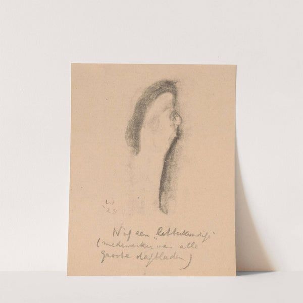 Karikatuur van een letterkundige (1923) by Erich Wichmann