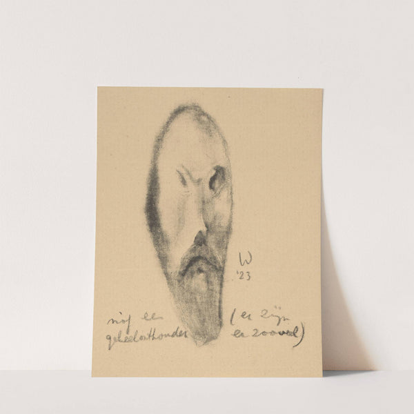 Karikatuur van man met baard Idealisten II en verdere Kanttekeningen (1923) by Erich Wichmann