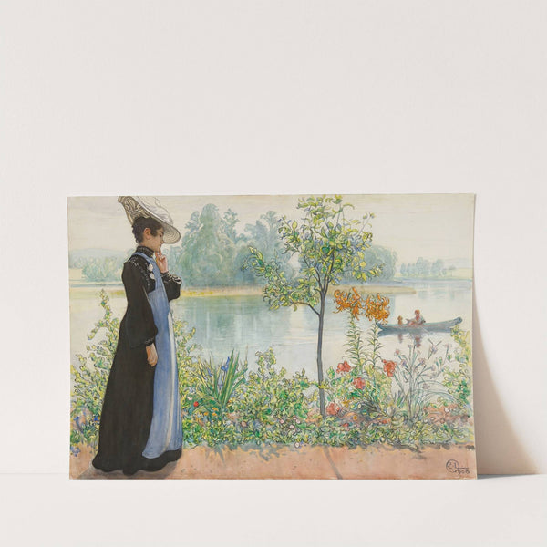 Karin By The Shore by Carl Larsson