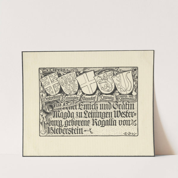 Karl Emich, Grafin zu Leiningen-Westerburg (1901) by Bernhard Wenig