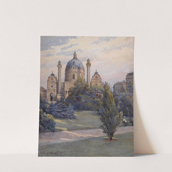 Karlsplatz und Karlskirche by Hans Götzinger