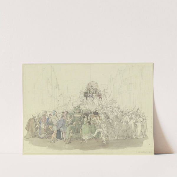 Karnevalszug nach Karl Spindlers Roman ‘Der Jude’ by Jakob Becker