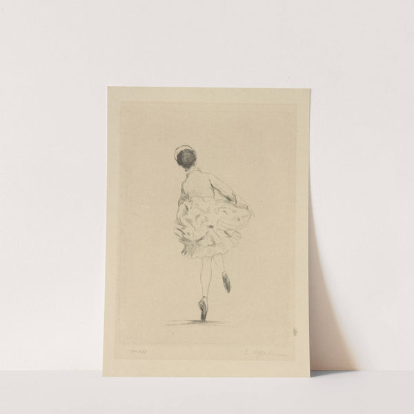 Karsavina in Polka III von hinten (1922) by Ernst Oppler