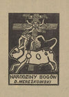 Karta tytułowa do utworu D.Mereżkowskiego ‘Narodziny Bogów’ (1925)