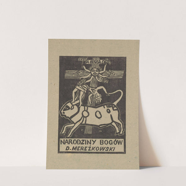 Karta tytułowa do utworu D.Mereżkowskiego ‘Narodziny Bogów’ (1925) by Tadeusz Makowski