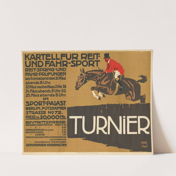 Kartell für Reit- und Fahrsport Turnier (1913) by Ludwig Hohlwein