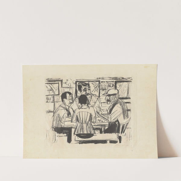 Karten spielende Bauern (1920) by Ernst Ludwig Kirchner