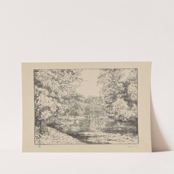 Kasteel Duivenvoorde aan vijver Duivenvoorde II (1929) by Simon Moulijn