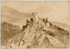 Kasteel op een bergtop