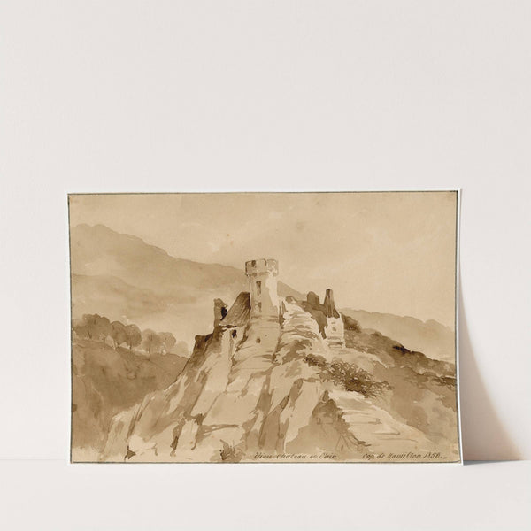 Kasteel op een bergtop by Pieter van Loon