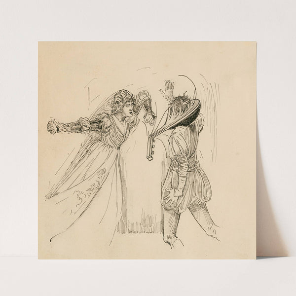 Katharine & music master (1917-1918) by Louis Rhead