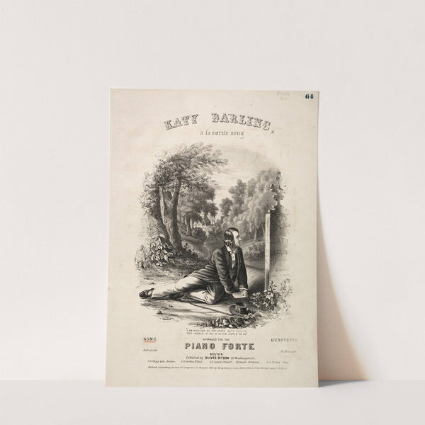 Katy Darling – Sheet Music Cover (c. 1857) by Winslow Homer