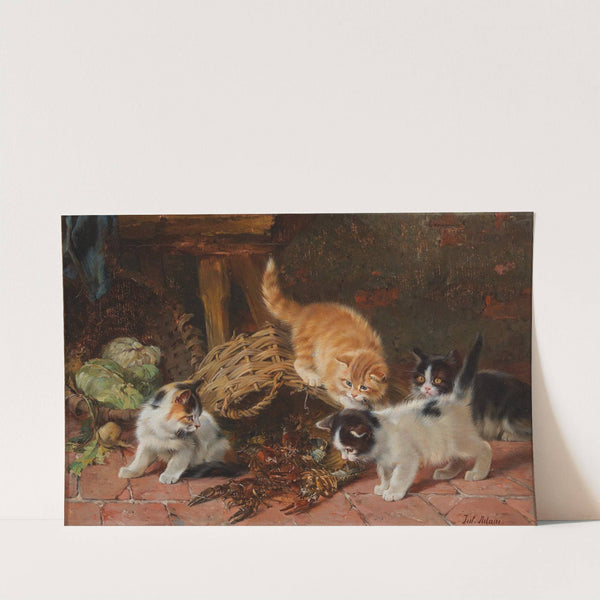 Kätzchen und Flusskrebse by Julius Adam the elder